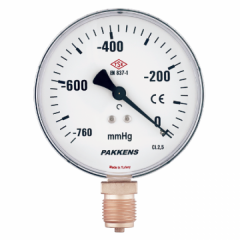 PAKKENS Ø100 BOTTOM-OUTLET DRY-TYPE VACUUM GAUGE