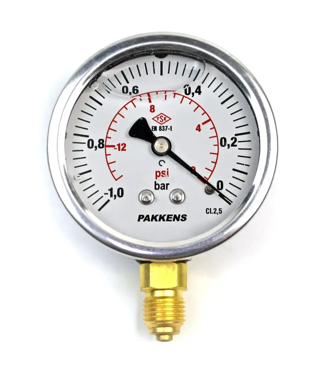 PAKKENS Ø63 ALTTAN ÇIKIŞLI GLİSERİNLİ TİP VAKUMMETRE