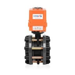 220V AC Elektrik Aktüatörlü U-PVC Takım Kelebek Vana