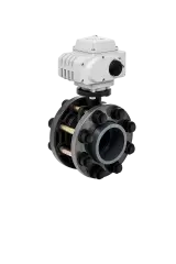 220V AC Electric Actuator U-PVC Butterfly Valve