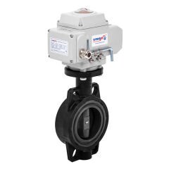 24V DC Elektrik Aktüatörlü U-PVC Kelebek Vana