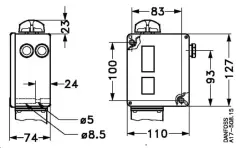 Danfoss RT110 0,2-3 Bar Prosestat