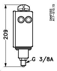 Danfoss RT200 0,2-6 Bar Presostat