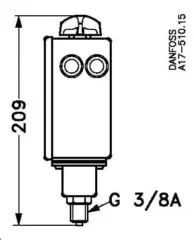 Danfoss RT200 0,2-6 Bar Presostat