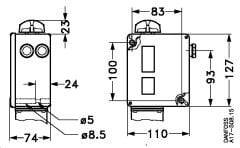 Danfoss RT5 4-17 Bar Prosestat