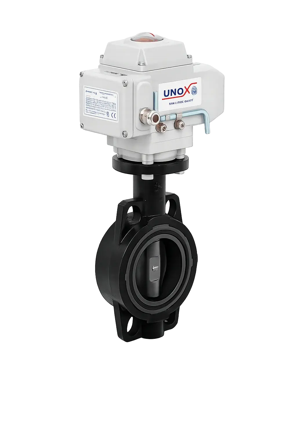 220V AC Elektrik Aktüatörlü U-PVC Kelebek Vana Ø250 - SU İÇİN