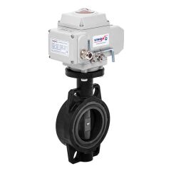 220V AC Elektrik Aktüatörlü U-PVC Kelebek Vana