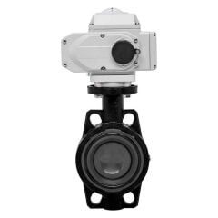 220V AC Electric Actuator U-PVC Butterfly Valve