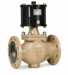 Samson Pneumatic Piston Actuated ON-OFF Valve Type 3354 (Flanged Connection)