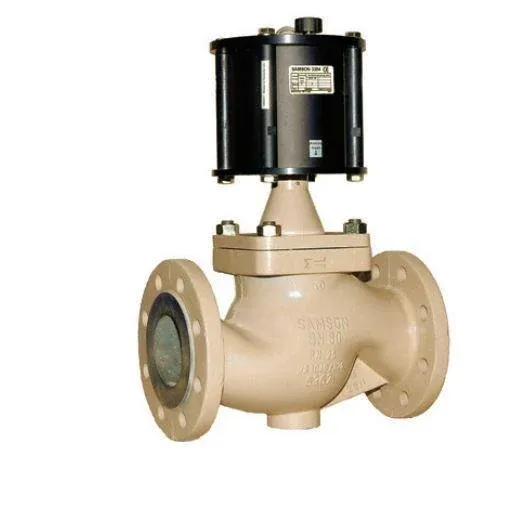 Samson Pneumatic Piston Actuated ON-OFF Valve Type 3354 (Flanged Connection)