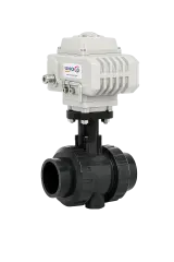 24V DC Electric Actuator U-PVC Ball Valve