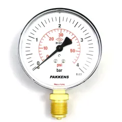 Pakkens Ø63 Diameter Bottom-Exit Dry Type Pressure Gauge