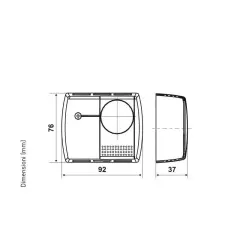 Fantini Cosmi C16IL Termostat 10-30°C Işıklı On-Off Hassasiyet 1°C IP20