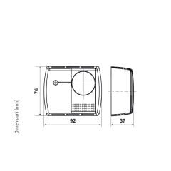 Fantini Cosmi C16I Termostat 10-30°C On-Off Hassasiyet 1°C IP20