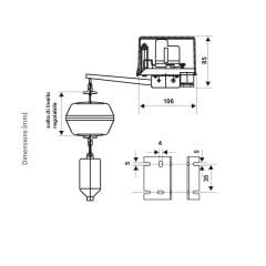 Fantini Cosmi A70 (Open-Closed Tanks) Level Switch